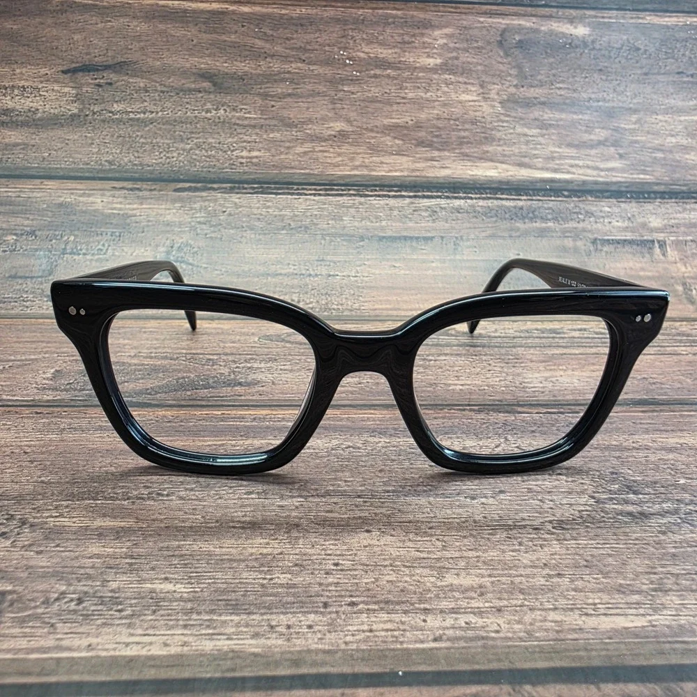 Warby Parker Beale W 100 Eyeglasses Jet Black 51-20-145 Square Acetate Frames